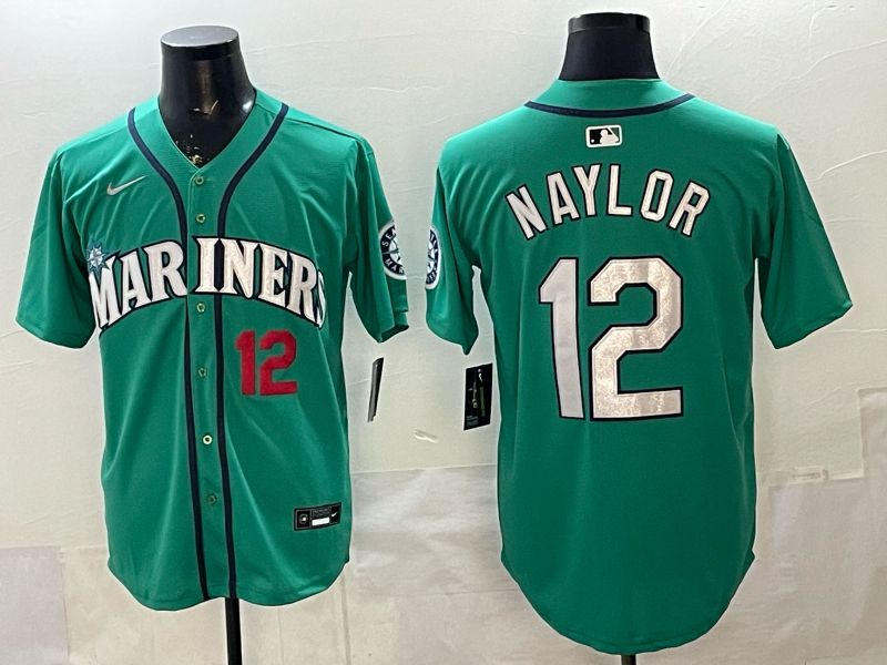 Men Seattle Mariners #12 Naylor Green Game 2026 Nike MLB Jersey style 010